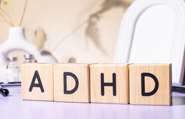 Wooden blocks spelling out 