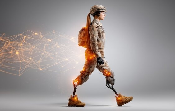 Innovative exoskeleton technology enhancing mobility for soldiers during rehabilitation