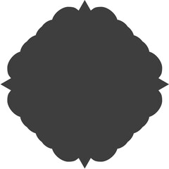 islamic shape Glyph illustration design blank islamic shape template vector Arab mosque windows set vector illustration 