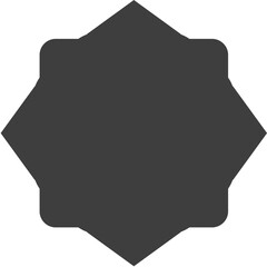 islamic shape Glyph illustration design blank islamic shape template vector Arab mosque windows set vector illustration 