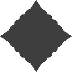 islamic shape Glyph illustration design blank islamic shape template vector Arab mosque windows set vector illustration 