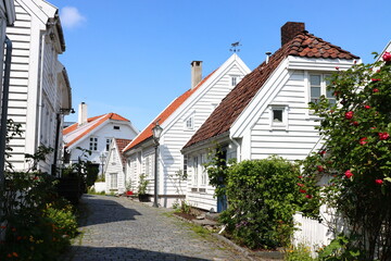 Wooden Old Town in Stavanger, Norway