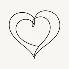 heart shape made from paper clips