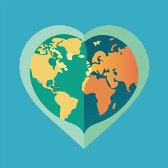 heart shaped earth