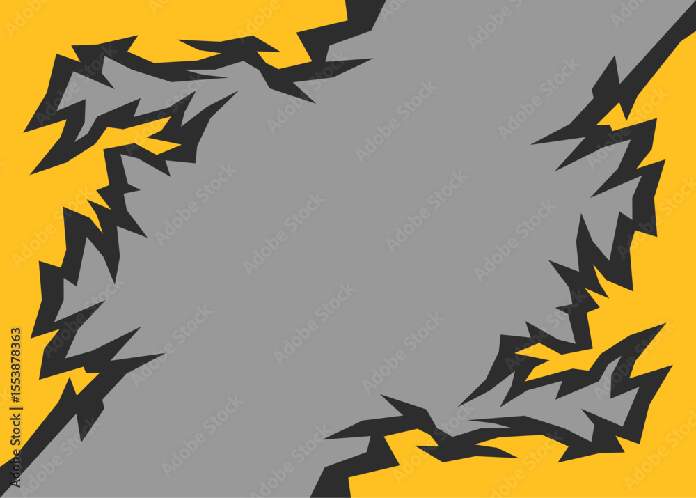Poster abstract background with geometric jagged line pattern and with some copy space area