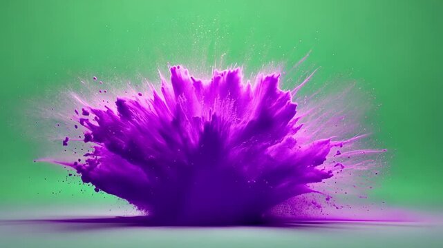 A vivid purple explosion with jagged edges and a dynamic twist radiating a sense of magic and adventure.