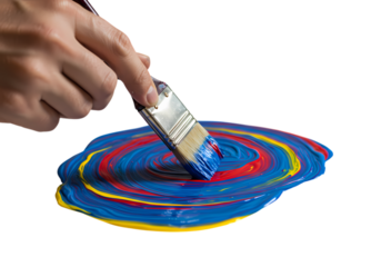 Creating Color Concentric Circles isolated on transparent background