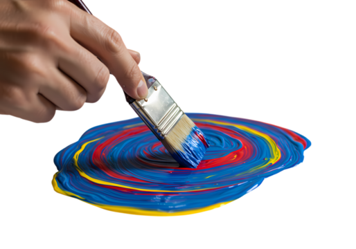 Creating Color Concentric Circles isolated on transparent background