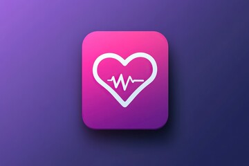 Simple depiction of a health app icon
