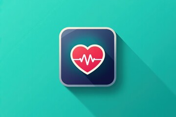 Simple depiction of a health app icon
