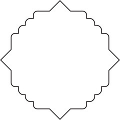 Islamic Line Art Vector | Mosque, Ornament, Ramadan & Arabic Elements