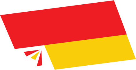 Colorful Abstract Ribbon Banner Vector with Firework Bursts &ndash; Transparent Background for Sale & Promotion Designs