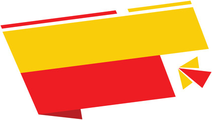 Colorful Abstract Ribbon Banner Vector with Firework Bursts &ndash; Transparent Background for Sale & Promotion Designs