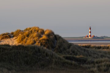 lighthouse in the fog