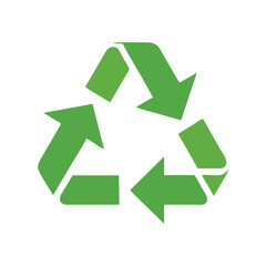 Fototapeta premium Vibrant Green Recycling Symbol Vector Icon Set for Sustainable Design Projects