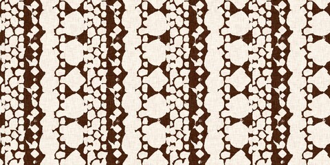 Calm scribble shape minimal shape seamless border pattern. Gender neutral baby nursery natural brown linen banner background. Scandi style sketch doodle wash tape edging trim. 