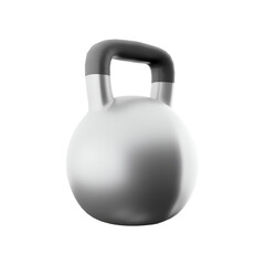 A sleek, modern kettlebell designed for strength training and fitness workouts.