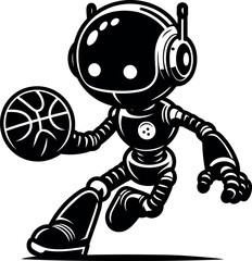 Robotic player dominates court with smart moves