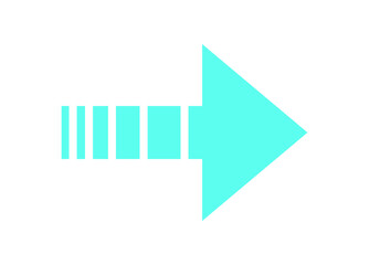 Bold retro arrow shape. Modern symbol of abstract shape. Y2K icon from the 90s, geometric design element, trendy aesthetic, perfect for decoration or streetwear collection.