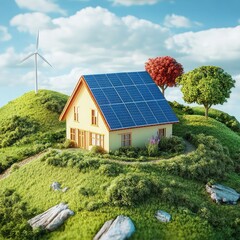 Energy independence renewable power self-sufficiency clean electricity solar wind geothermal local resources low emissions eco planning sustainable living climate solution