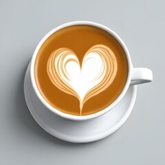 heart shaped coffee cup