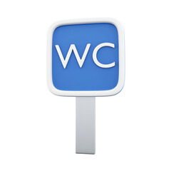 A blue sign displaying 