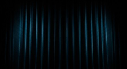 Moody Turquoise Theater Drapes: A dramatic backdrop with a luxurious texture. Ideal for stage or event ambiance.