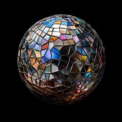 Textured three-dimensional ball for decoration