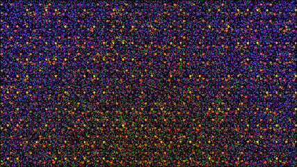 Abstract colorful starburst pattern on a dark textured background