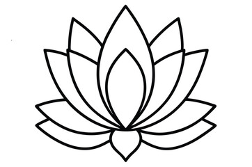 Elegant fleur de lis vector illustration with a natural floral design, perfect for any decorative art or ornamental pattern