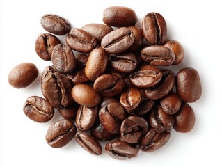 Obraz premium Coffee beans on white background