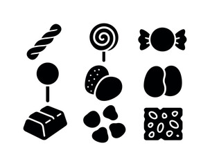 Immigration and cultural integration solid icon set. diverse, community symbols collection