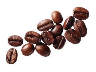 Fototapeta premium Coffee beans on white background