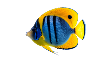 angel fish isolated on transparent background-generated by ai