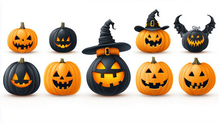 halloween pumpkin set