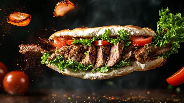 beef vegetable wrap roll, mexican wrap