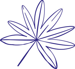 Tropical Leaf Sketch
