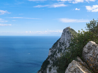 Gibraltar. View from the top of the rock.