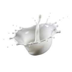 Milk splash crown with upward drop