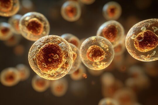 3D rendering of Saccharomyces yeast