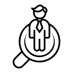 recruitment Line Icon