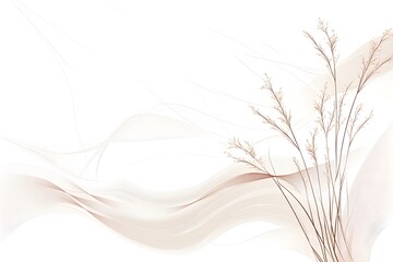 Obraz premium Background of flowers and waves.