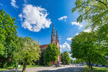 Saint Thomas church in Sosnowiec, city in Upper Silesia (Gorny Slask) region of Poland