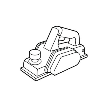 black and white electric planer tool clip art preview
