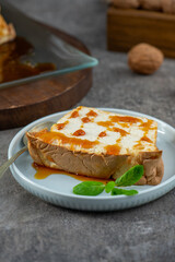 Caramelized Molotof Pudding Slice