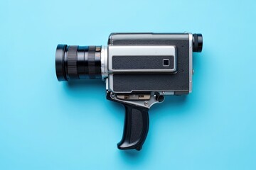 Vintage movie camera captures timeless memories with nostalgic charm