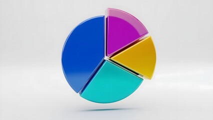 Fototapeta premium Colorful Pie Chart