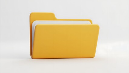 Yellow File Folder Organizer for Documents