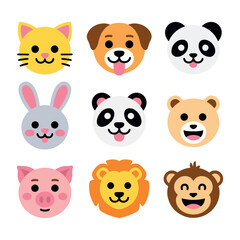 Fototapeta premium set of funny animals