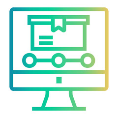 product Line Gradient Icon